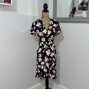 Roz & Ali Black Floral Midi Dress